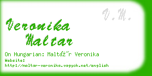 veronika maltar business card